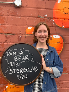 Rachel promoting two upcoming Orange Peel shows