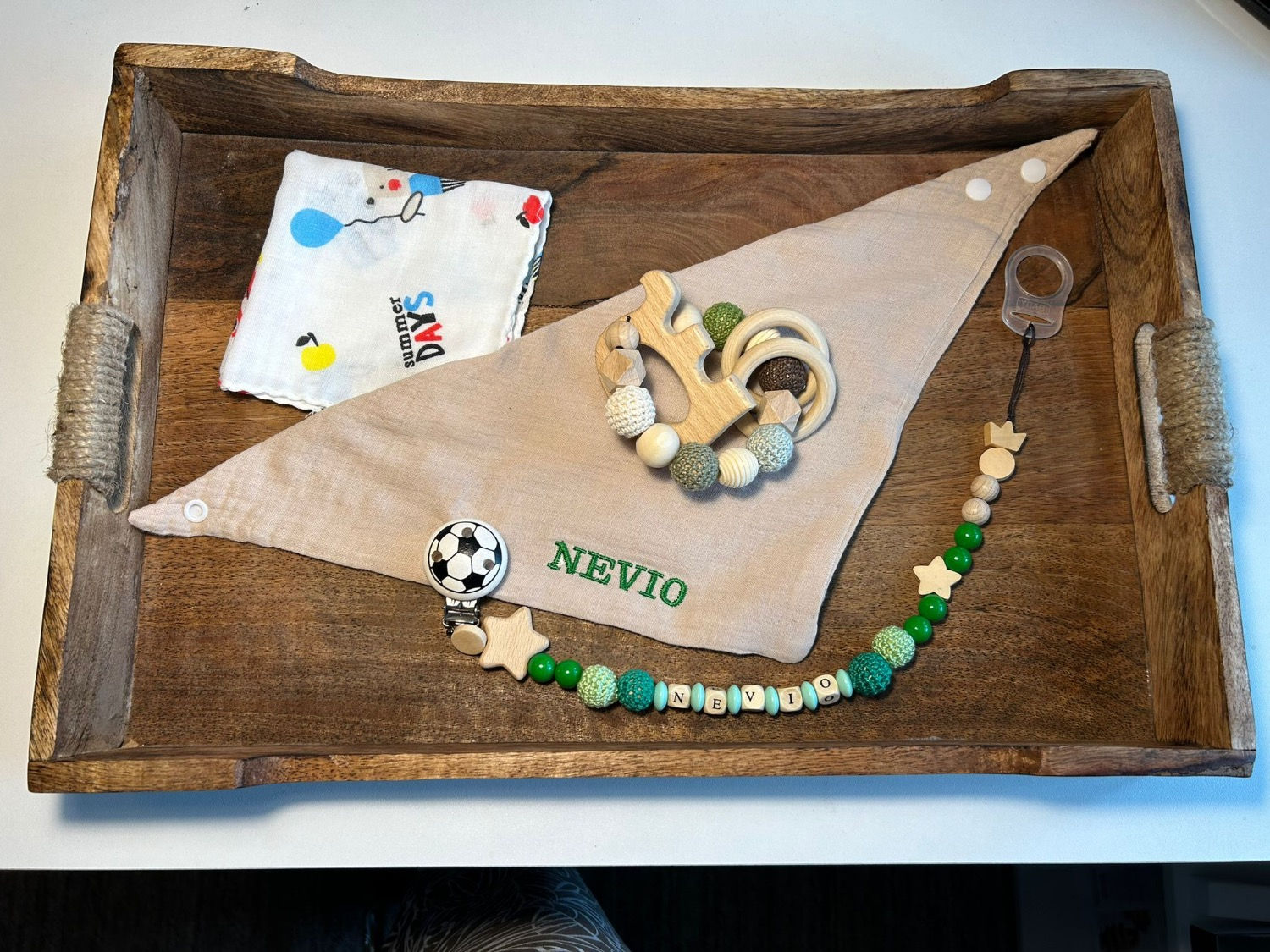 Nuggikette und Beissring und Spudertuch