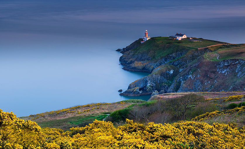 Beautiful scenery overlooking the Bailey Lighthouse in Howth