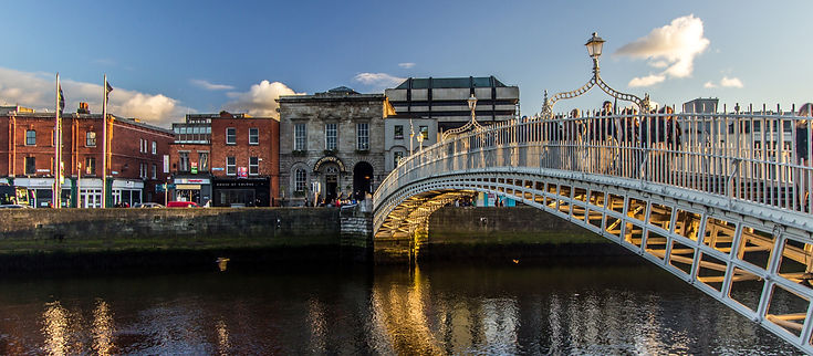 The Hapenny Bridge in Dublin