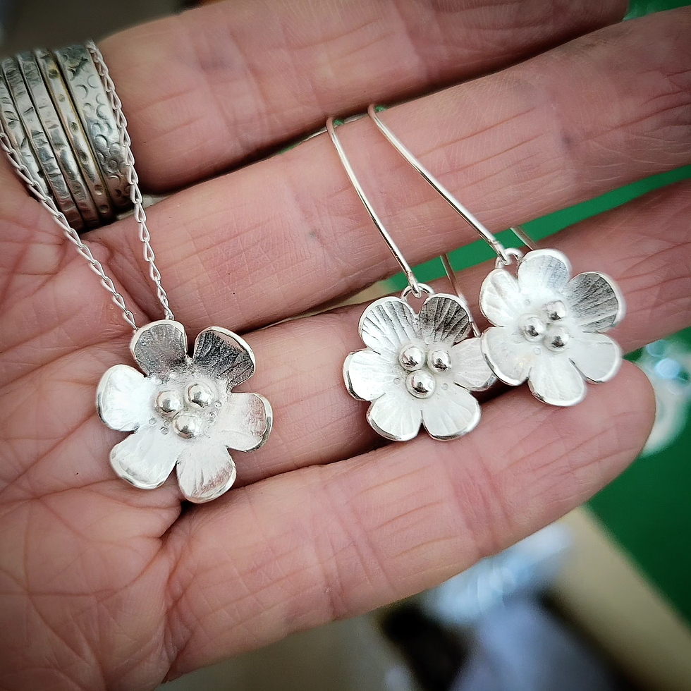 Thumbnail: Buttercup drops and pendant
