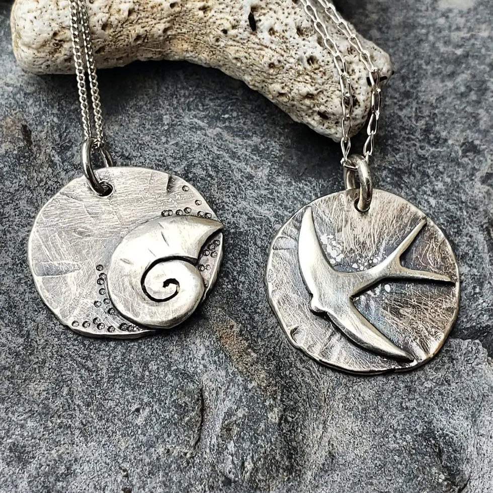 Thumbnail: Oxidised Silver Pendants
