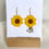 Thumbnail: Mini Sunflower Dangling Earrings