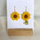 Thumbnail: Mini Sunflower Dangling Earrings
