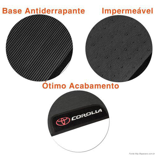 Miniatura: Tapete Automotivo 4 pça - Bordado Toyota Linha Universal