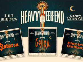 Heavy Week-End announces the three headliners for its next edition! 