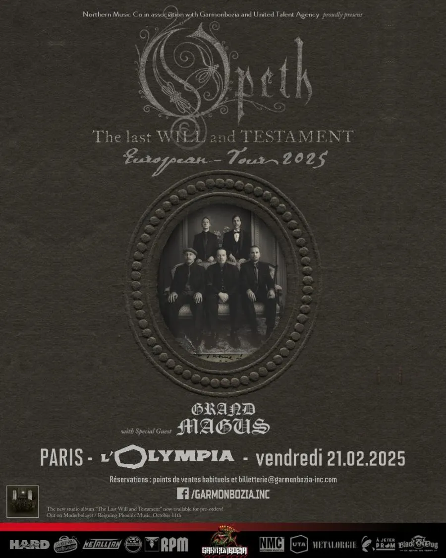 Opeth concert Paris 2025