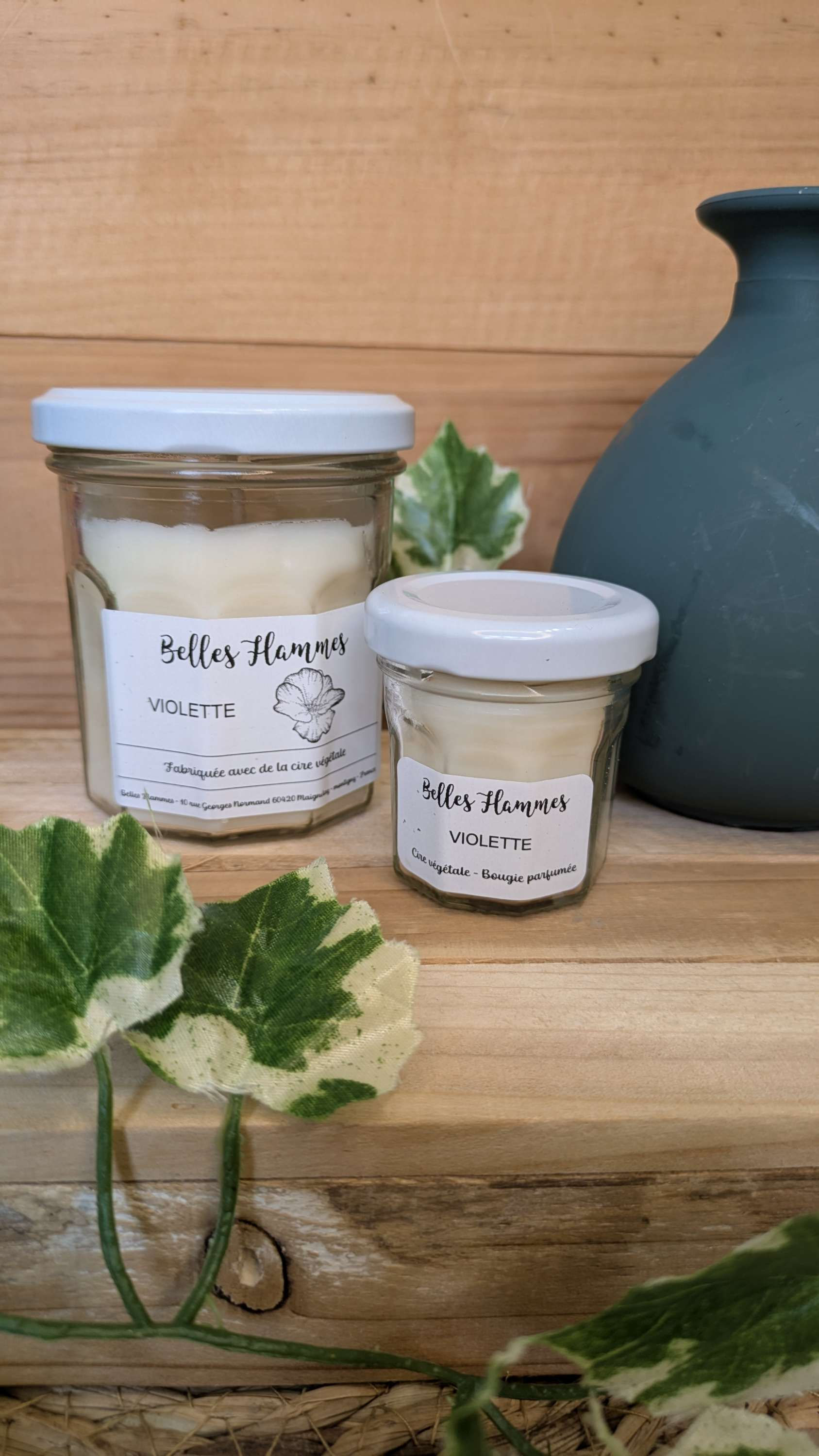 Bougie confiture senteur violette