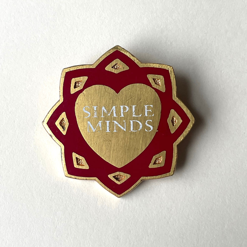 Thumbnail: 1980s Simple Minds Metal Pin Badge 