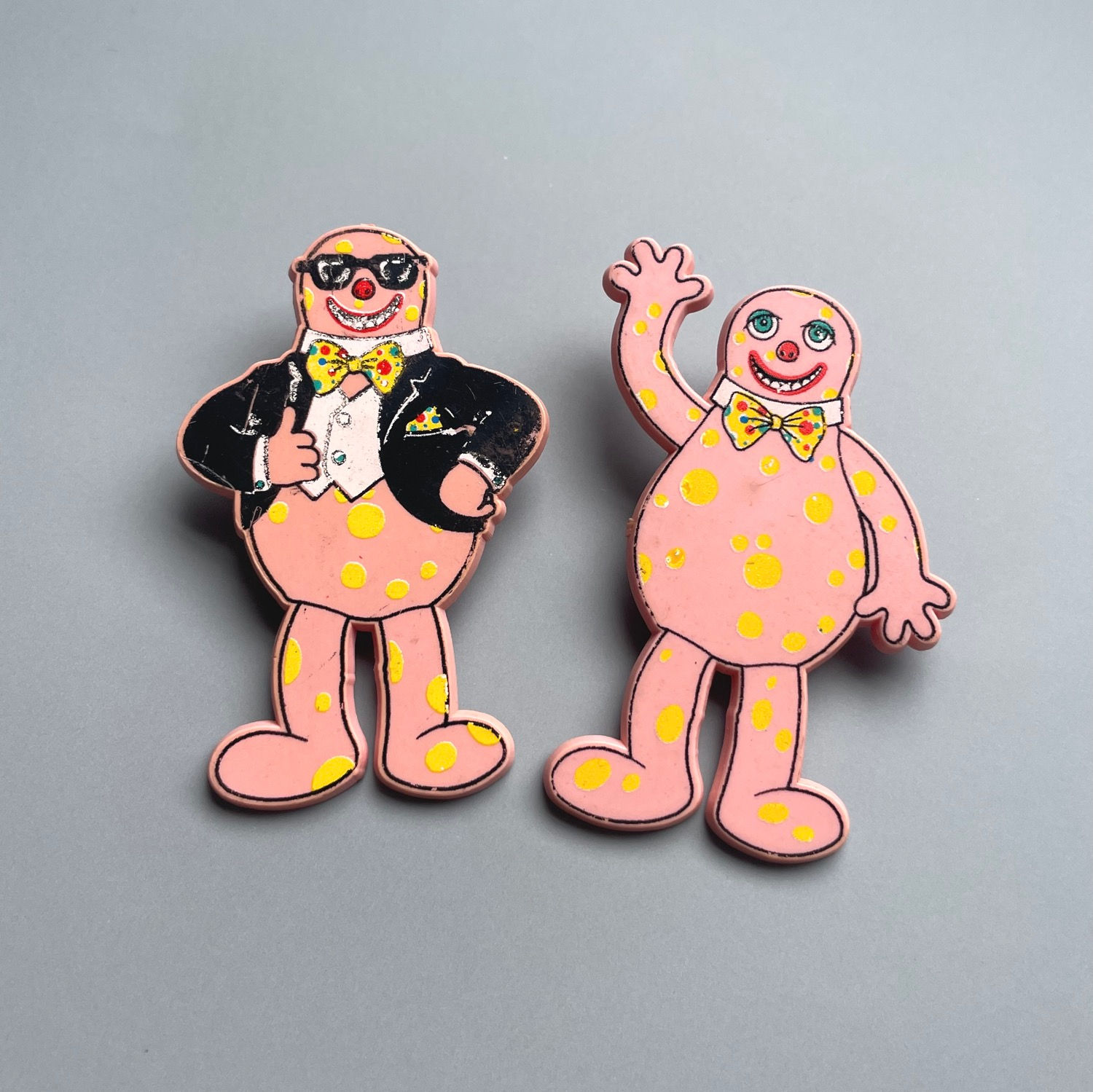 Set of Mr Blobby Pin Badges 