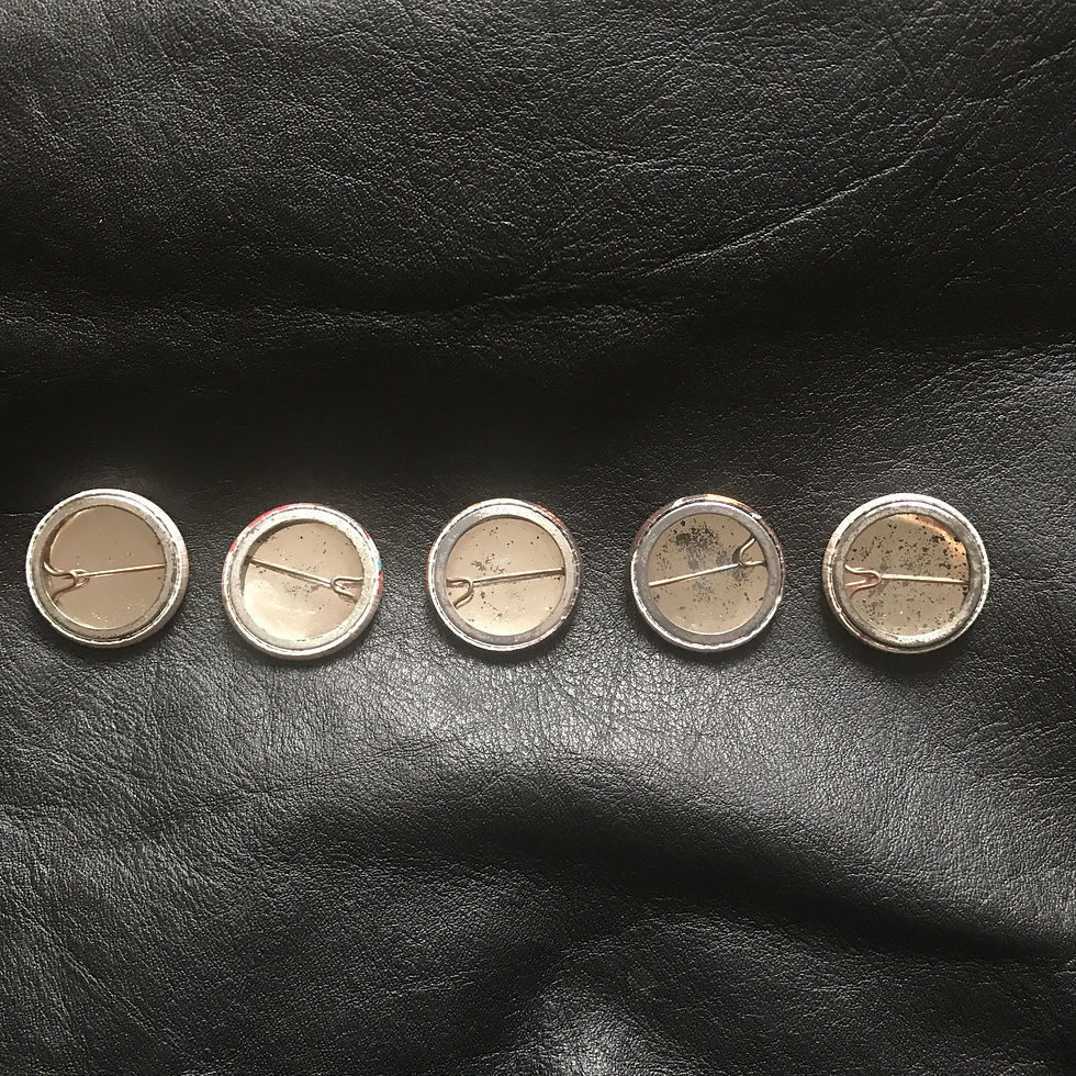 Thumbnail: 1980s 'BOWIE' Button Badge Set