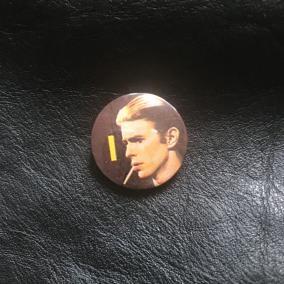 Thumbnail: 1980s 'BOWIE' Button Badge Set
