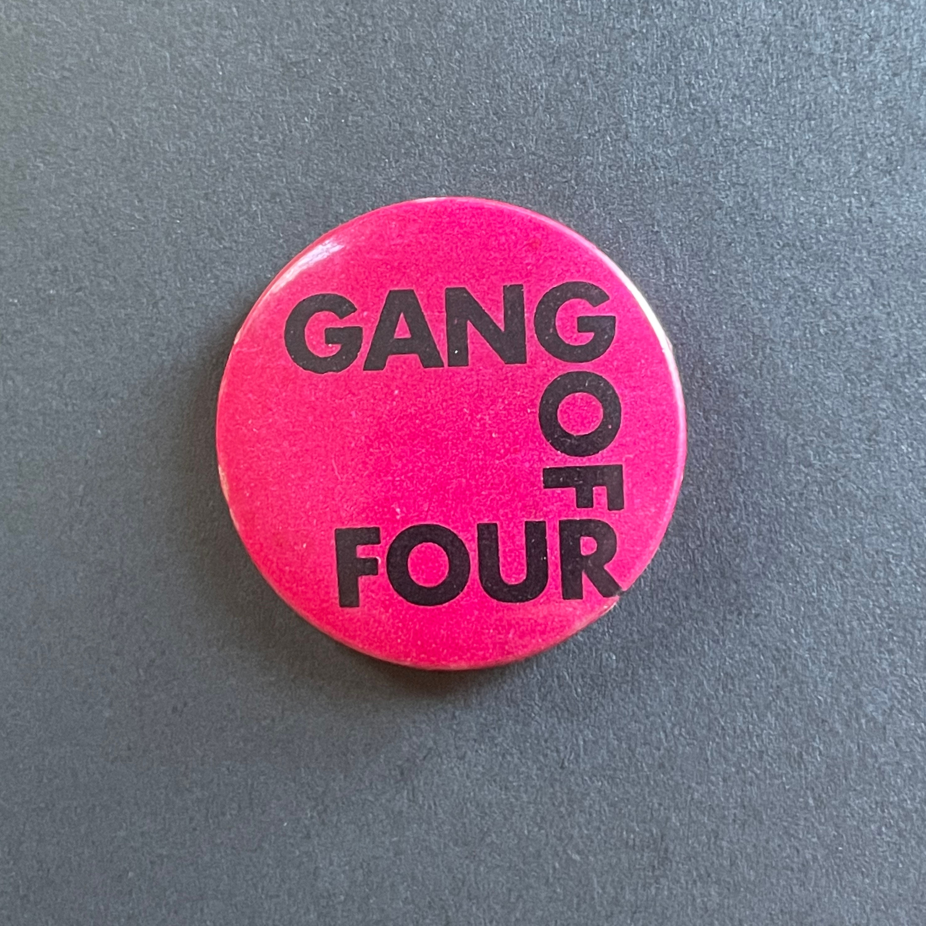1980s Gang of Four Pin Badge