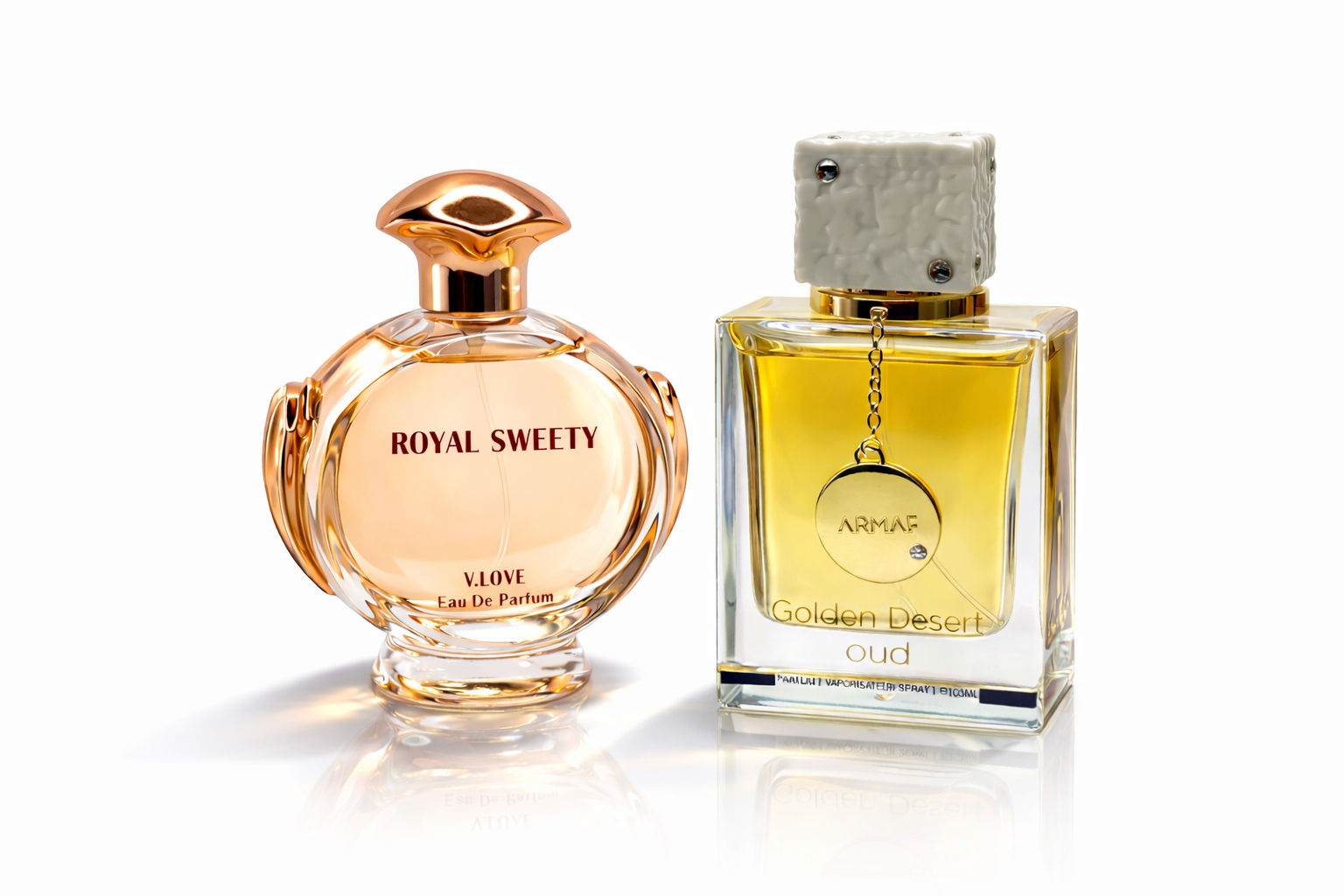 Royal Sweety & Golden Desert Oud – Luxury Perfume Duo Set