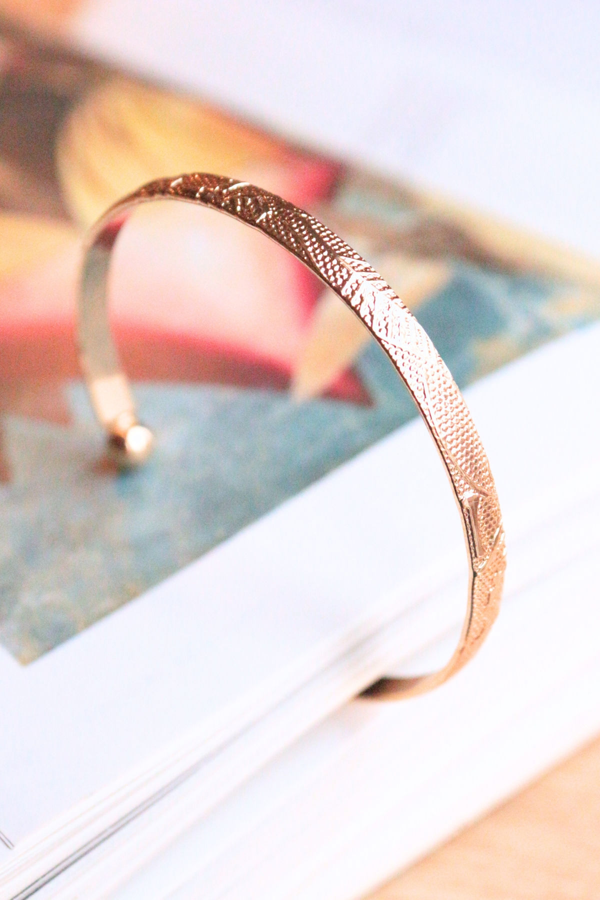 Desenli Gold Bileklik