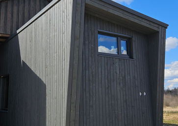 Black modular house