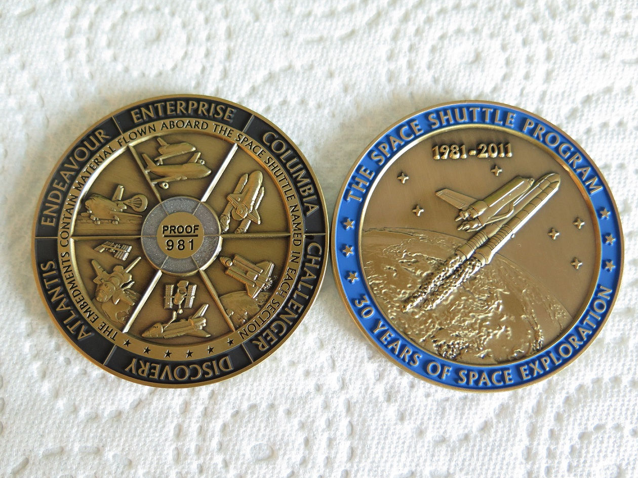 Space Shuttle Coin Cook Island $5