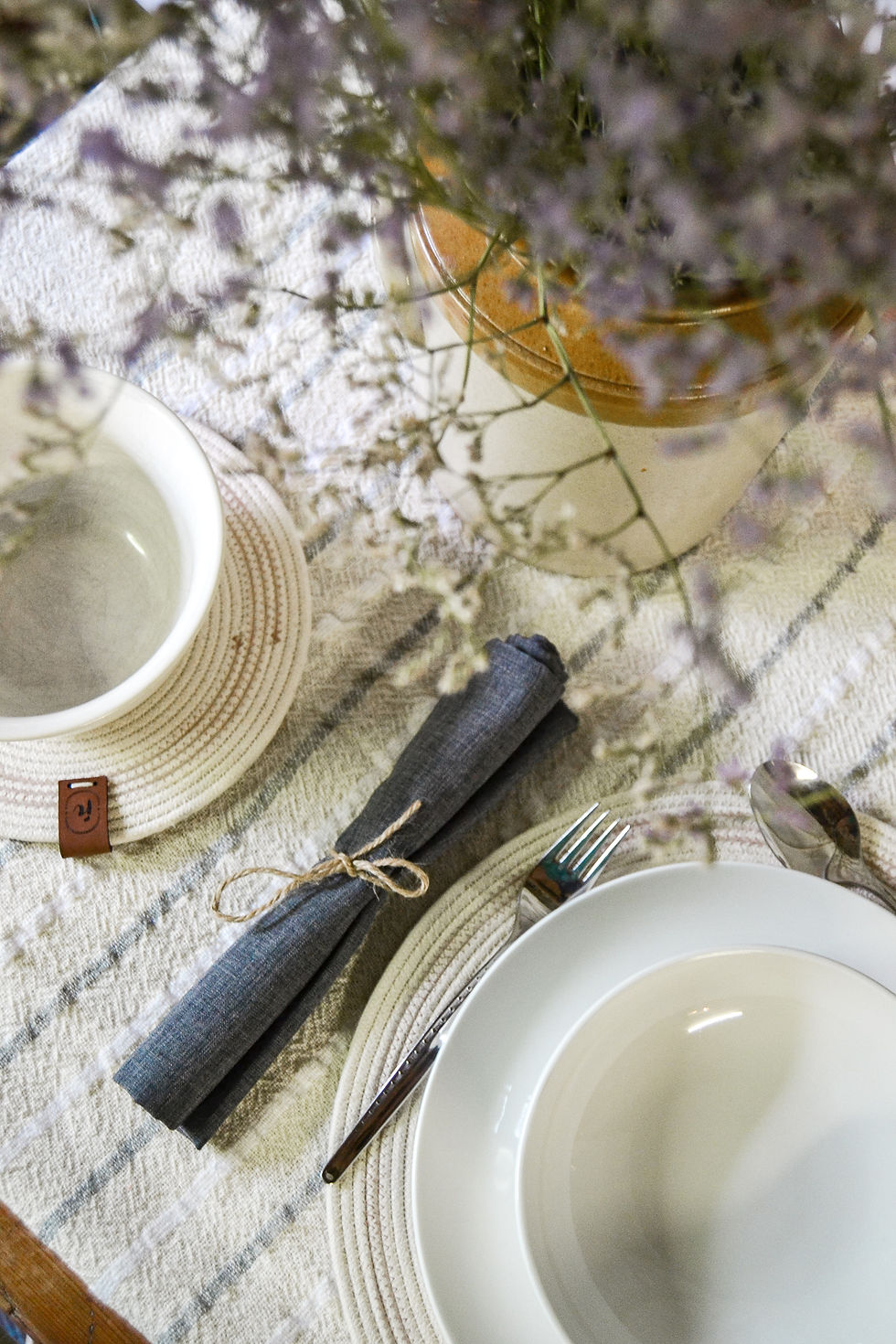 francis dark grey | Serviette