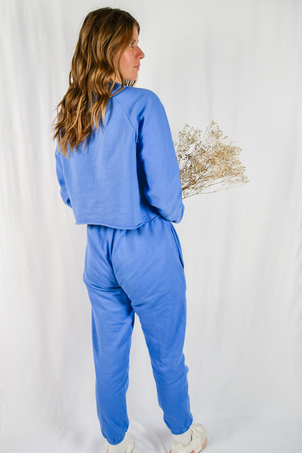 Thumbnail: The Charles denim blue | Cropped Sweater Loungewear