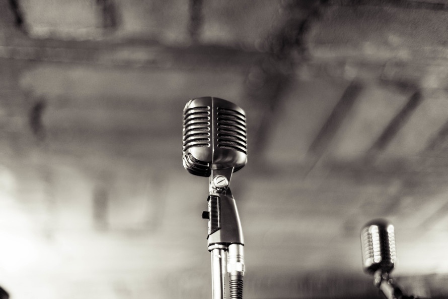 Vintage Microphone Focus