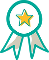 An award with a star on it
