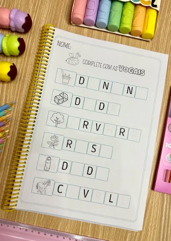 Complete com as Vogais (apostila)