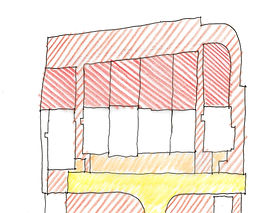 LHLA sketch showing public private open space