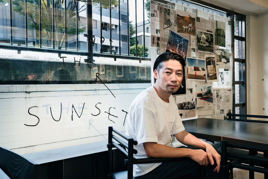 Makoto Tanjiri, architect, in his office in Tokyo Japan for Urban Research Journal