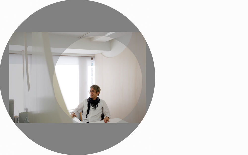DEsigner and architect Oki Sato at Nendo headquarters in tokyo, japan