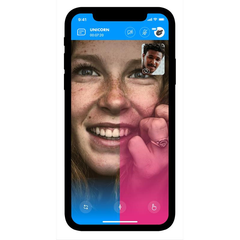 Miniatura: Royal One Anillo Vibrador con APP Azul