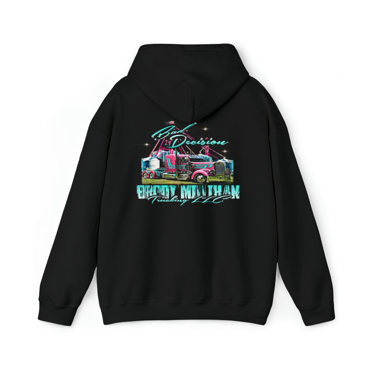 Bad Decision Pink Semi Graphic Unisex Heavy Blend™ Hooded Sweatshirt