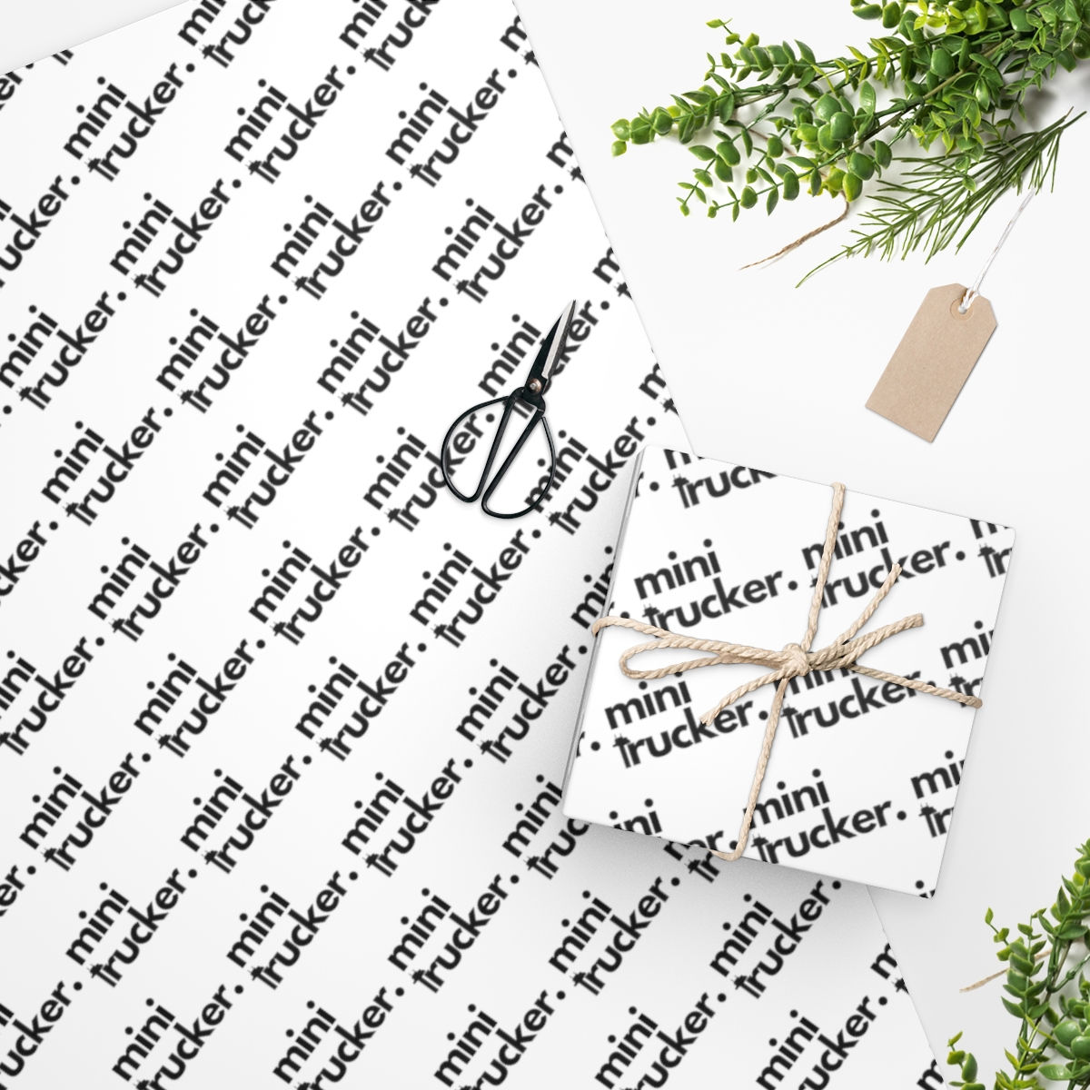 Custom Semi Truck Mini Trucker Wrapping Paper