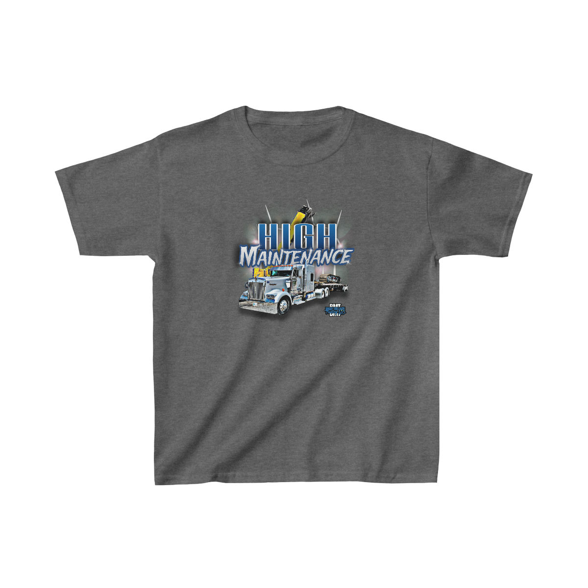 High Maintenance Semi Truck Graphic Kids Heavy Cotton™ Tee
