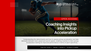 Coaching Insights into Pickup Acceleration