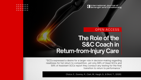 The Role of the S&C Coach in Return-from-Injury Care