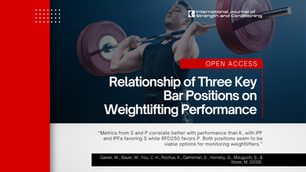 Relationship of Three Key Bar Positions on Weightlifting Performance