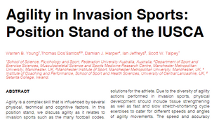 Agility in Invasion Sports: Position Stand of the IUSCA