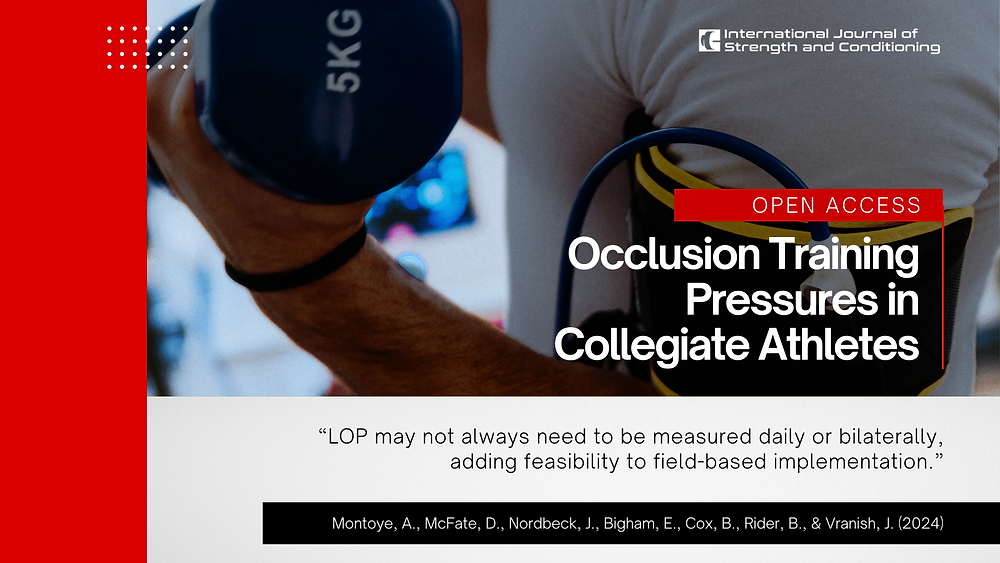 Occclusion Training Limb Occlusion Training in Collegiate Athletics