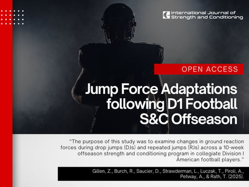 Jump Force Adaptations following D1 Football S&C Offseason