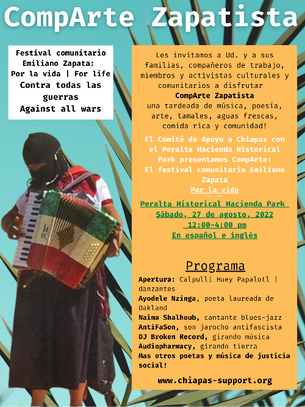 Bringing Attention to the Emiliano Zapata Community Festival on 08/27/2022