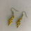 Thumbnail: gold or silver bolt earrings