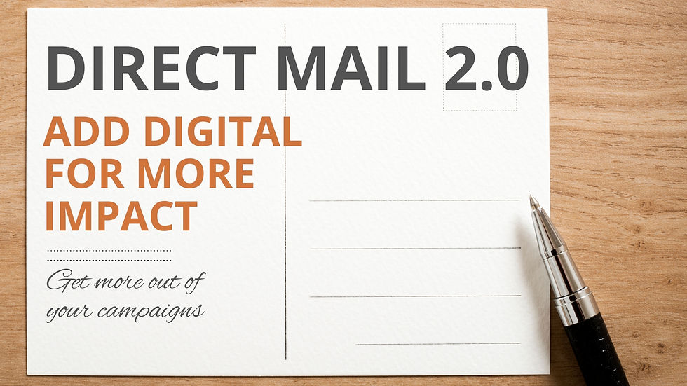 Title image for Direct Mail 2.0: Add Digital for More Impact. Get more out of your campaigns.