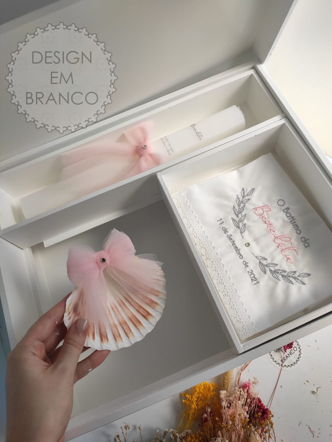 Conjunto de Batismo “Transparência” (caixa grande) 