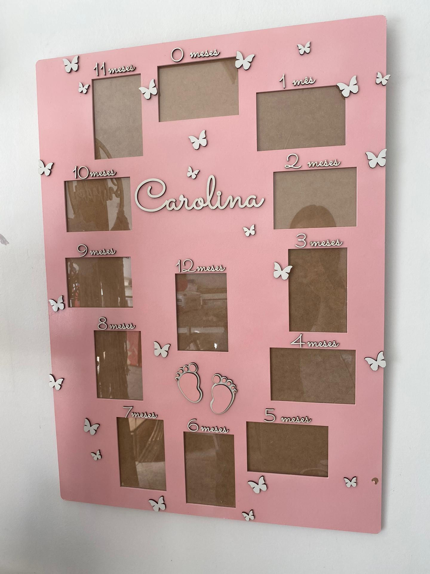 Moldura 12 meses vertical grande