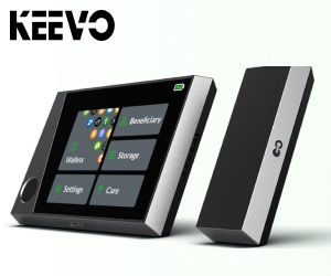 Securely Store and Manage Your Cryptocurrencies with the Keevo - Model 1 Crypto Wallet 