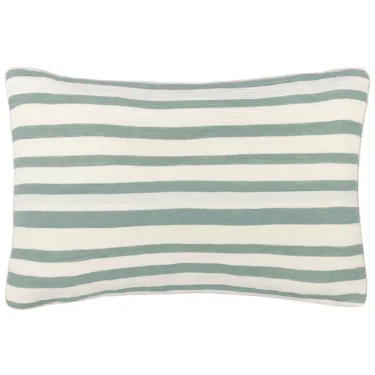 Woven Stripe Eucalyptus Cushion