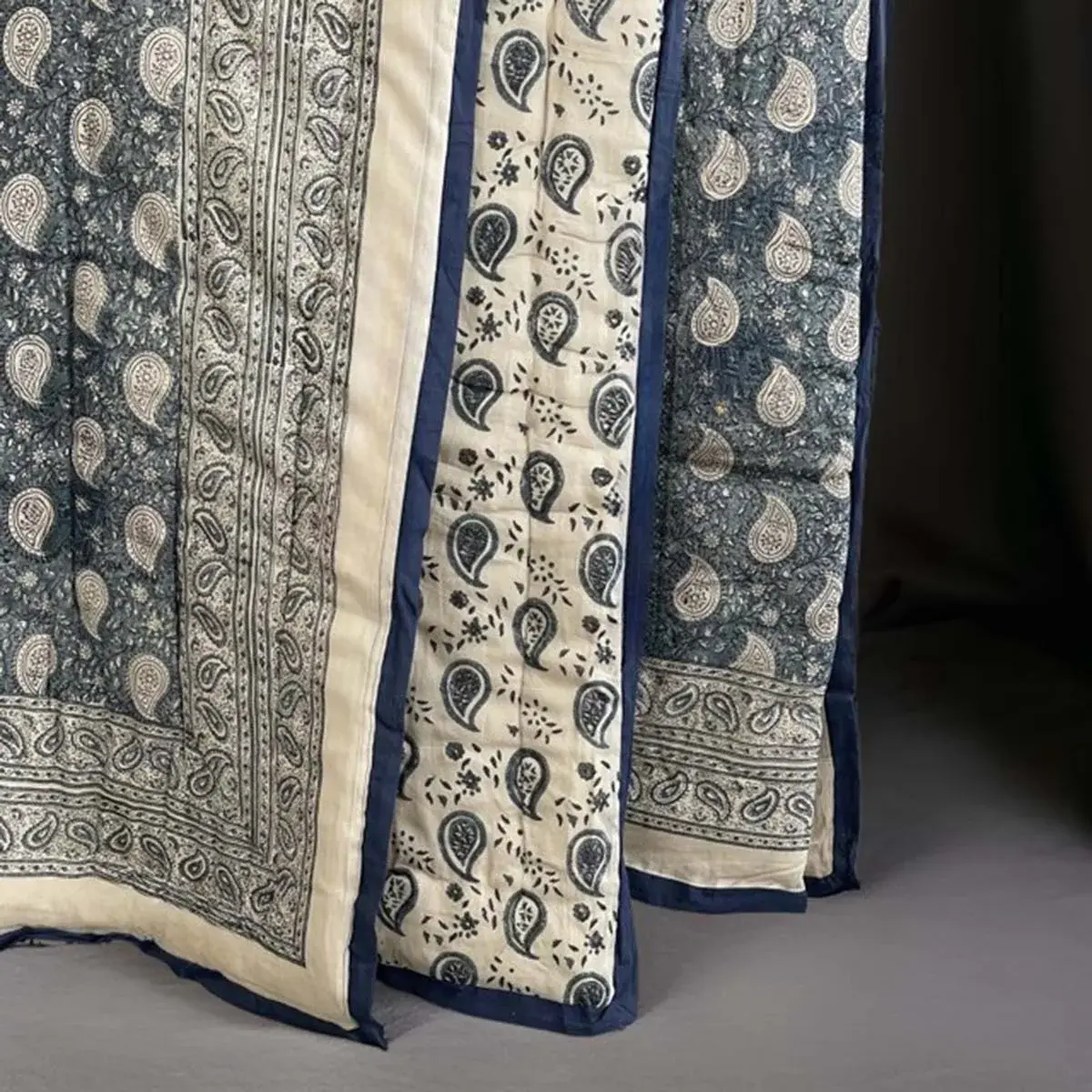 Kiara Block Print Bedspread