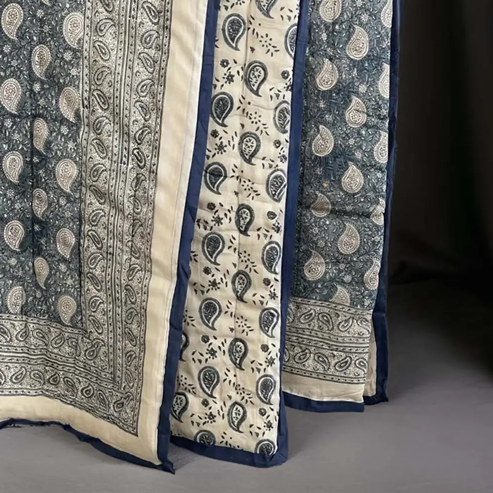 Kiara Block Print Bedspread