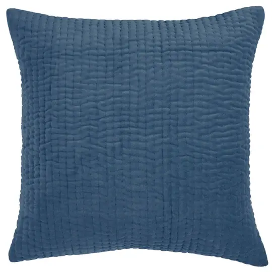 Haze Embroidered Cushion Bluebelle