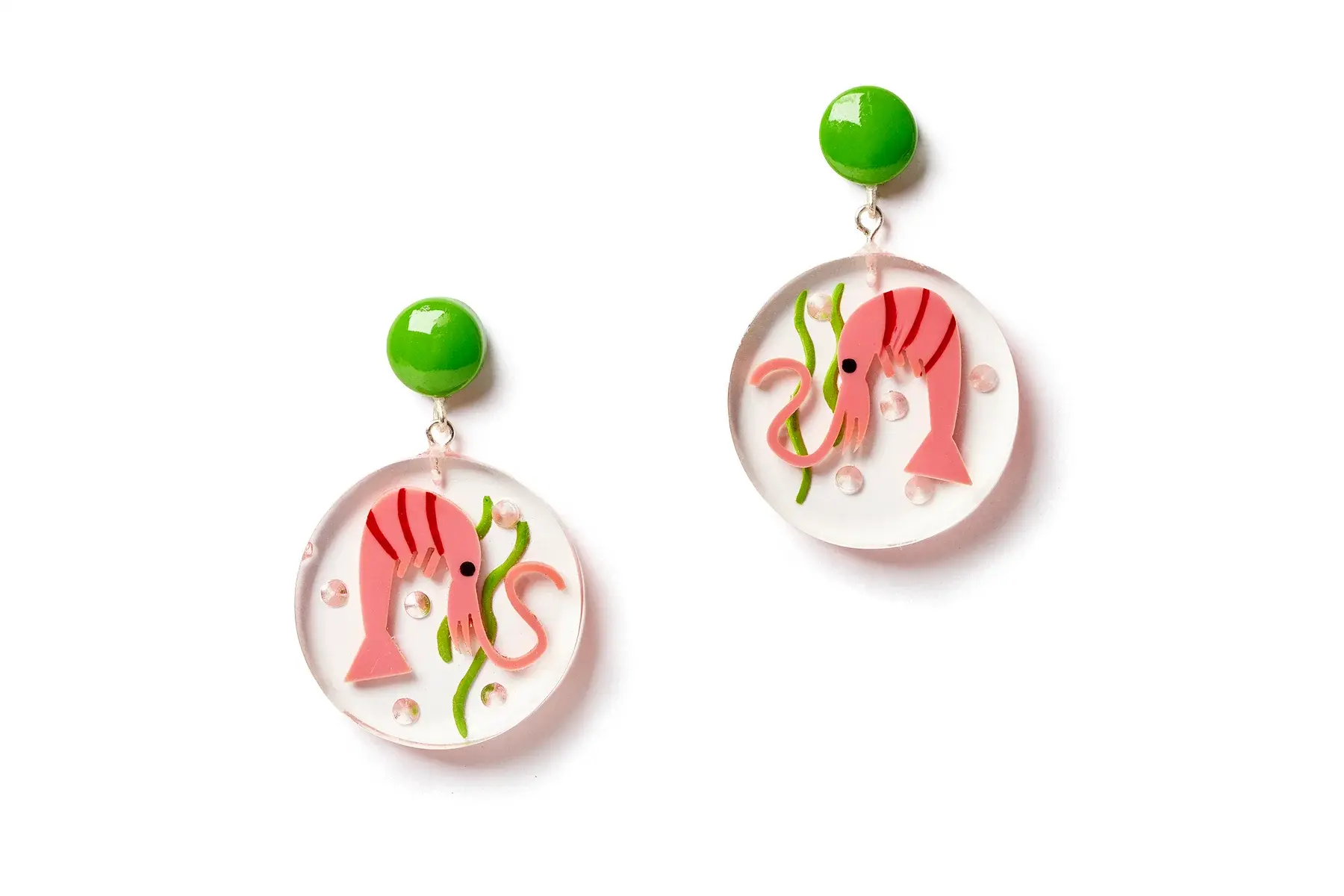 SHRIMPly The Best Earrings | Splendette | Blue &amp; Orange